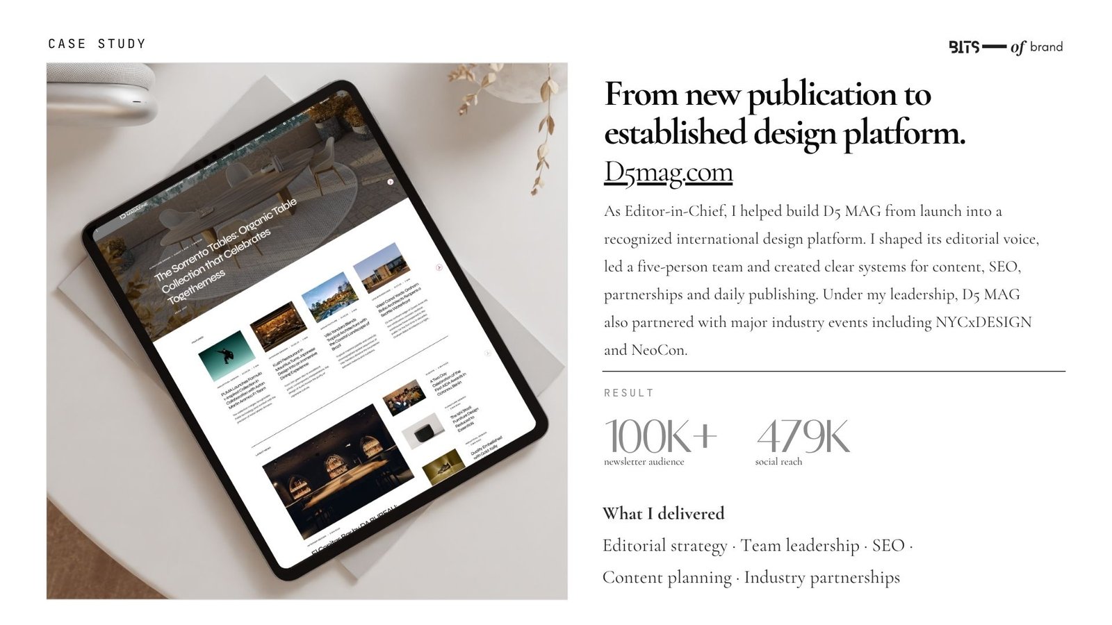 Explore selected PR, marketing, editorial and digital communication projects by Mirna Huhoja-Dóczy, founder of Bits of Brand.